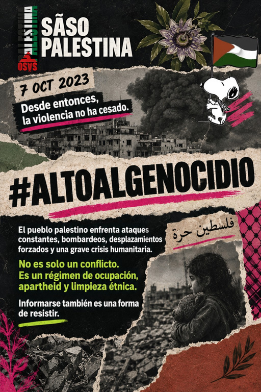 Afiche Convocatoria Sãso Palestina